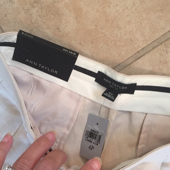 Ann Taylor Linen Taupe Trousers - Picture 4 of 6